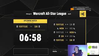 Fortitude vs Sok |  Moon vs Dise - Warcraft 3 All-Star League