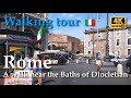 Rome, Italy【Walking Tour】Baths of Diocletian | R.XVI / R.XVII / R.XVIII - [9/10] - 4k