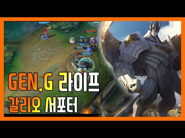 젠지라이프 서폿갈리오 플레이영상