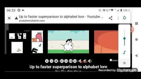 UP to faster superparison to Alphabet Lore