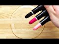 Slime Coloring with Makeup ! Mixing Japanese Dollar Store Makeup into Slime ! Satisfying Video #3