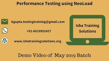 Performance Testing using Neoload  Day 1.  contact or whatsapp us on +91-8019952427 to enroll