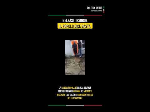 Video BELFAST INSORGE: SUDANESE TENTA DECAPITAZIONE — IL POPOLO BRUCIA TUTTO