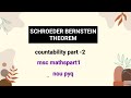 Schroeder BERNSTEIN THEOREM WITH PROOF
