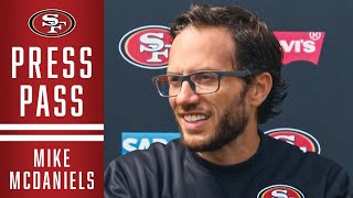 Mike McDaniel Shares Scouting Report on the Eagles Defense | 49ers