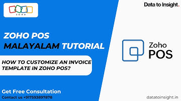 How do I customize an invoice  template in Zoho POS? | Malayalam | Formerly known as Zoho POS