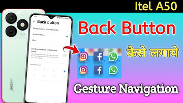 itel A50 5g back button setting/how to change back button in itel a50/itel a50c 3 buttons navigation