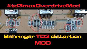 Behringer td-3 "maxOverdriveMod" with pics and sound of the modification