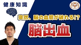 【突然、脳の血管が破れる!?】脳神経外科・Dr.成清が教える脳出血のサイン