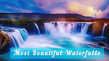 Most Beautiful Waterfalls in the World | Relaxing Music  - Waterfall HD ❤️