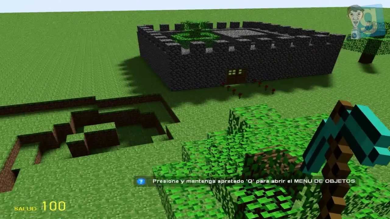 Garry`s Mod - Minecraft y Portal's torretas - YouTube