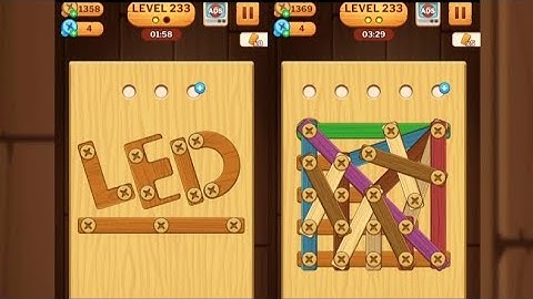 Screw Puzzle: Wood Nut & Bolt - Level 233