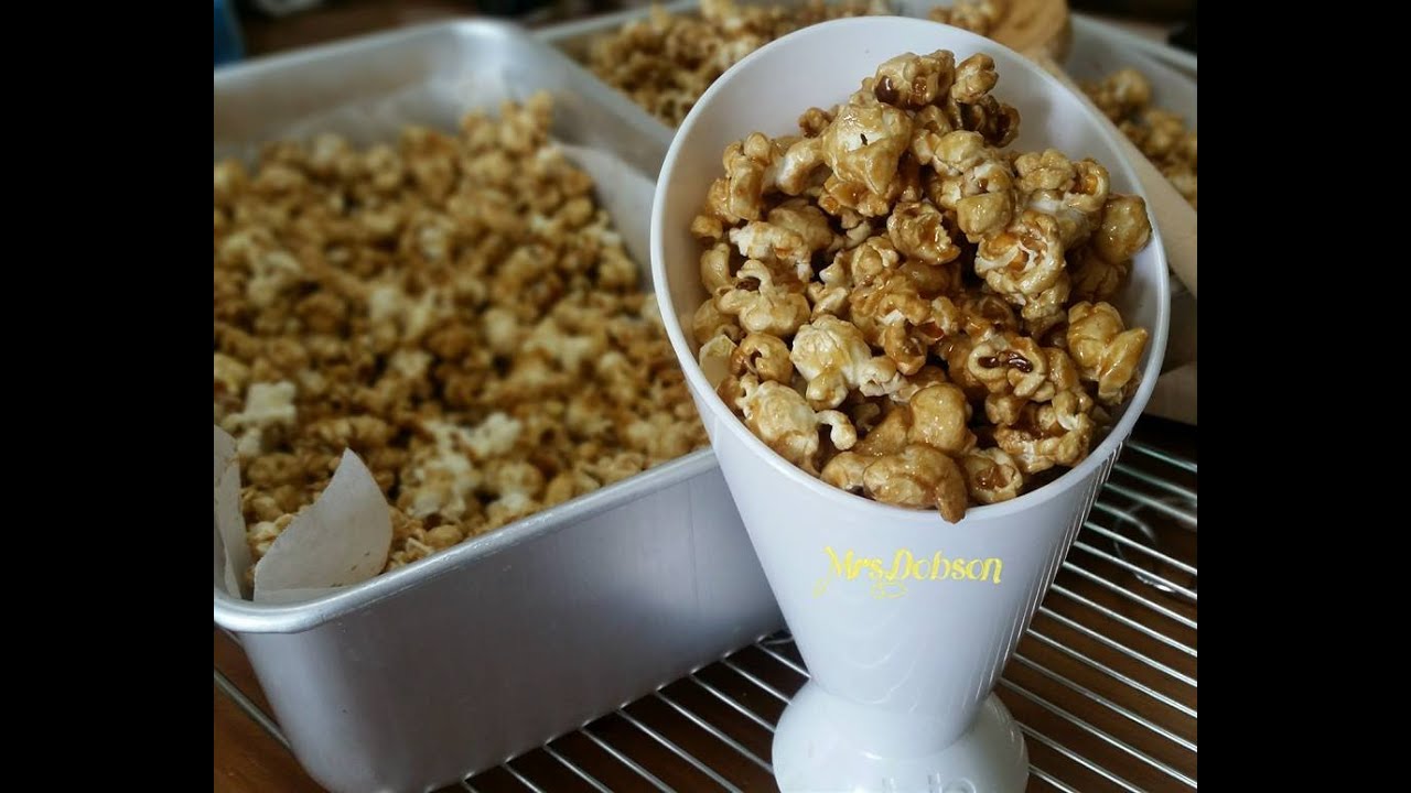 Resep Caramel Popcorn,Membuat Popcorn - YouTube