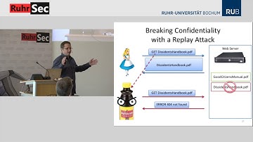 RuhrSec 2017: "0-RTT Key Exchange with Full Forward Secrecy", Prof. Dr. Tibor Jager