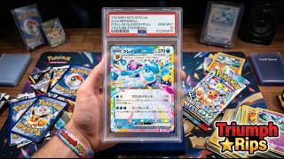 Glaceon ex 041/187 PULL! ✨ SV8a Terastal Fest ex Booster Pack Opening | Pokémon TCG | Triumph Rips