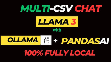 How I built a Multiple CSV Chat App using LLAMA 3+OLLAMA+PANDASAI|FULLY LOCAL RAG #ai #llm