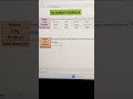 HLOOKUP Formula simple way Hindi mein|| #short vedio HLOOKUP use in excel