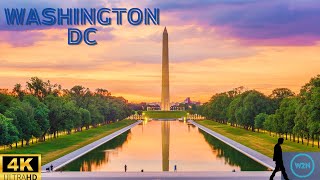 Washington DC Walking Tour [4K] - White House to Lincoln Memorial 🇺🇸
