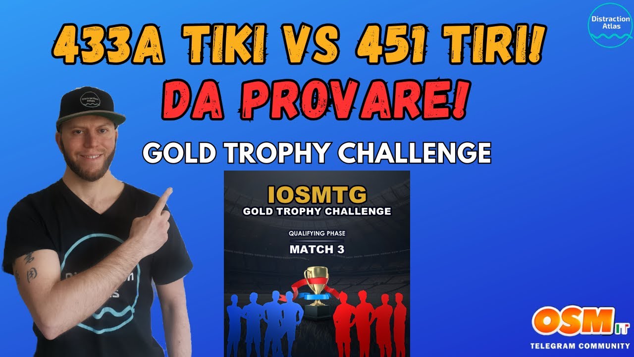 OSM BEST TACTICS 433A TIKI VS 451 TIRI! Gold Trophy