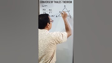 Converse of Basic Proportionality Theorem or Thales