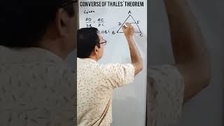 Celebrity Converse of Basic Proportionality Theorem or Thales' Theorem| Theorem 6.2 Class 10 Maths Triangles Profile