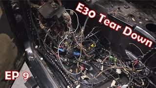 BMW E30 Tear Down EP9 | E30 Chassis Wiring Harness Removal