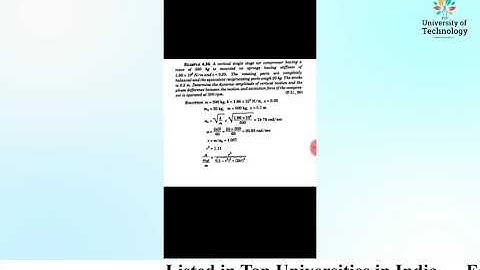 Numerical Problem on Forced Damped Vibration | Online Education | Learn Online