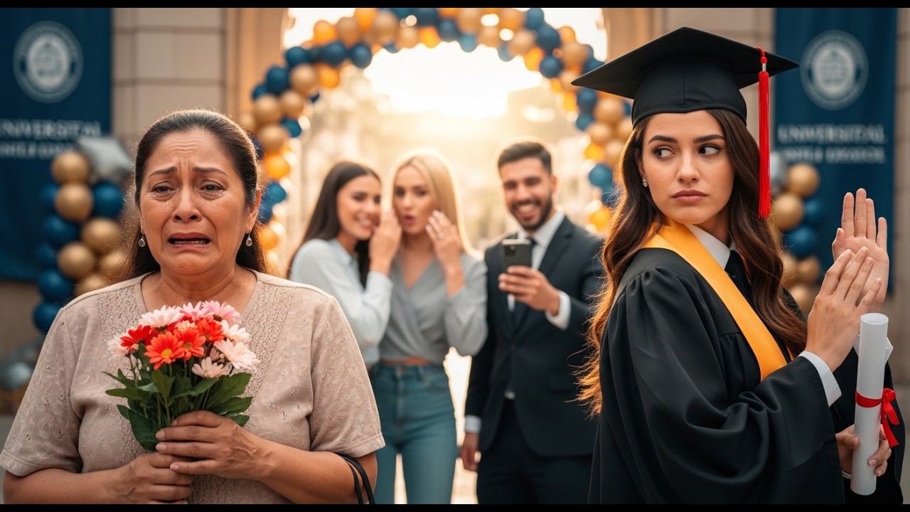 Esa señora no es mi mamá”… la humilló delante de todos y perdió todo esa misma noche#Humillación