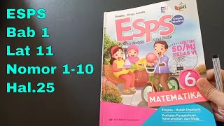 Pembahasan ESPS Kelas 6 Bab.1 Lat.11 No.1-10 Hal.25