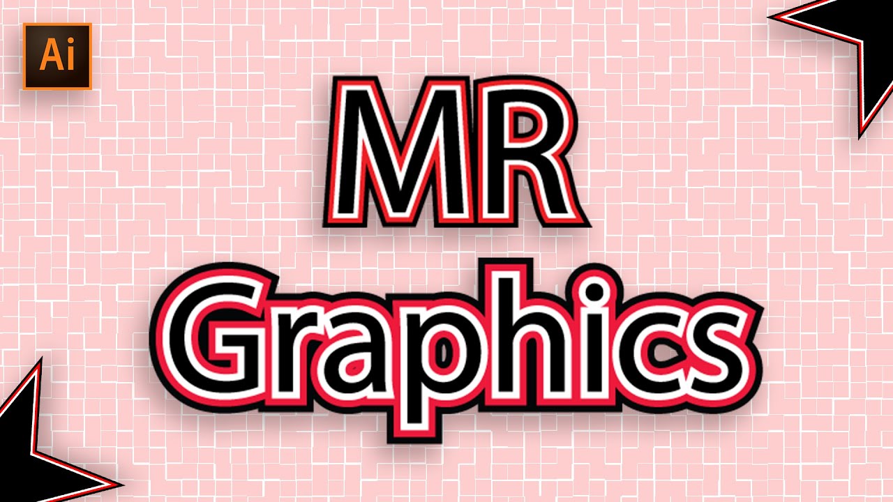 Multiple Strokes in illustrator | Double Strokes Tutorial | Text Effect ...
