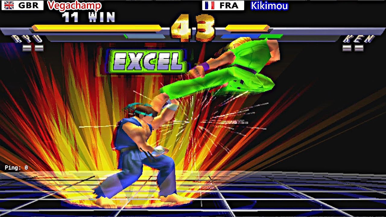 Street Fighter EX2 Plus - Vegachamp vs Kikimou