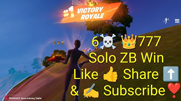 👑 # 777 C6S4 Solo Win # 89 Fortnite ZB Victory Royale 6 ☠️ Chapter 6 Season 4 Career Solo Win # 2519