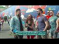 من روسيا مع التحية محمد حماقي يغني مع مشجعي المنتخب المصري في روسيا