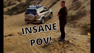 POV Dune Battle — Wrangler vs Land Cruiser: Who Conquers the Massive Dune?💥🔥💥🔥