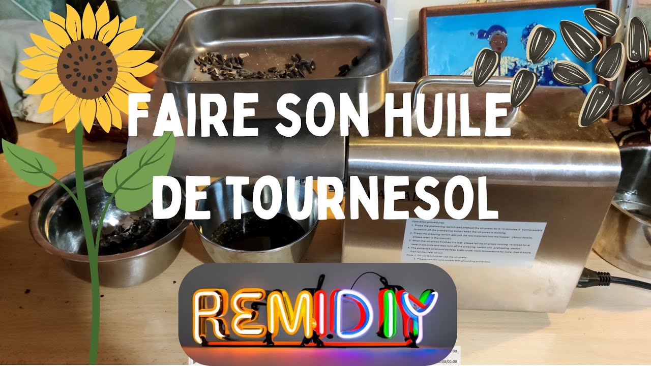 Comment Faire Son Huile De Tournesol Maison