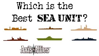 Which is the Best Sea Unit? (Axis&Allies)