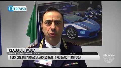 TG TREVISO (07/03/2018) - TERRORE IN FARMACIA, ARRESTATI I TRE BANDITI IN FUGA