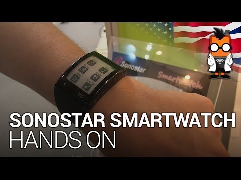 Sonostar Smartwatch Hands On - E Ink Smartwatch at Computex 2014