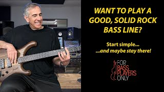 How to play a good, solid rock bass line