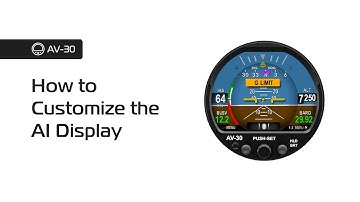 AV-30 – How to customize the AI Display