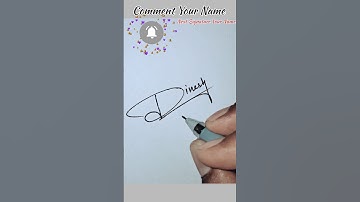 How to sign the later D❤️ // Unique Name Signature Design Ideas? // #trending #calligraphy #shorts