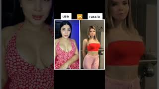 Usagirl vs Russiagirl 🇺🇸🇷🇺😍🤩 #shorts #tiktok #dance #girlstiktok #girls #usavsrussia #usa #Russia