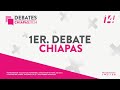 Primer debate público entre candidaturas a la gubernatura de Chiapas