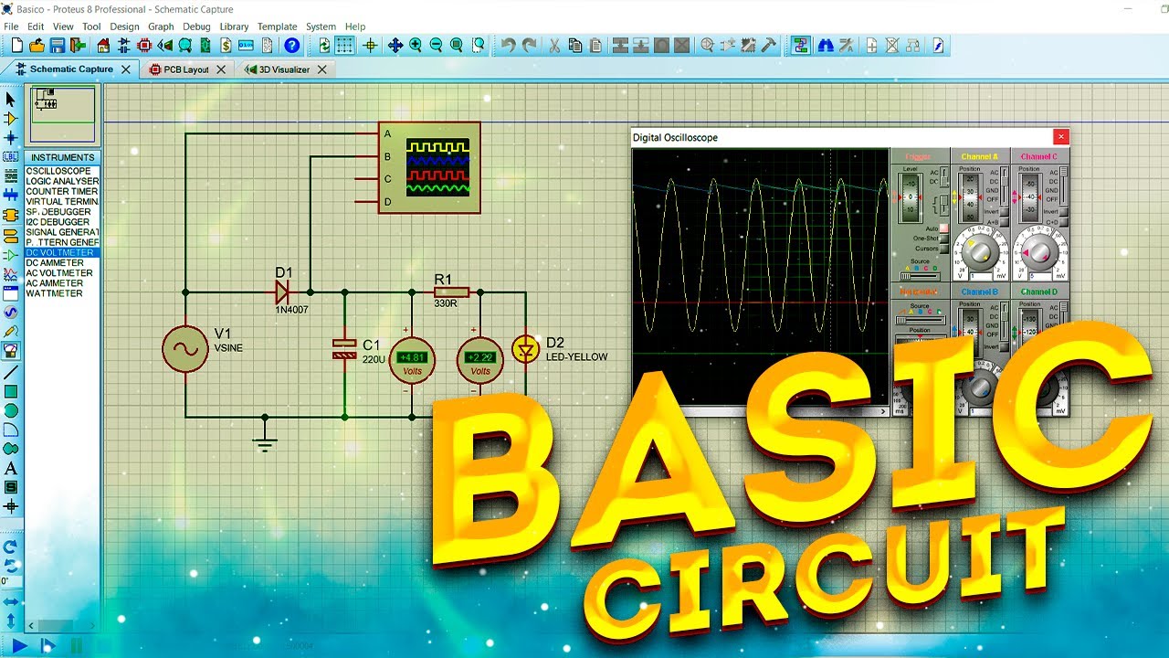 Como Diseñar un Circuito en Proteus -  How To Desing Circuit in Proteus