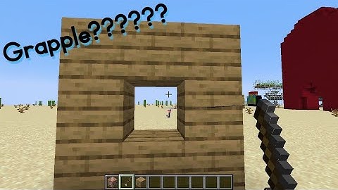 MINECRAFT GRAPPLING HOOK NO MODS!!!!!!!!!!