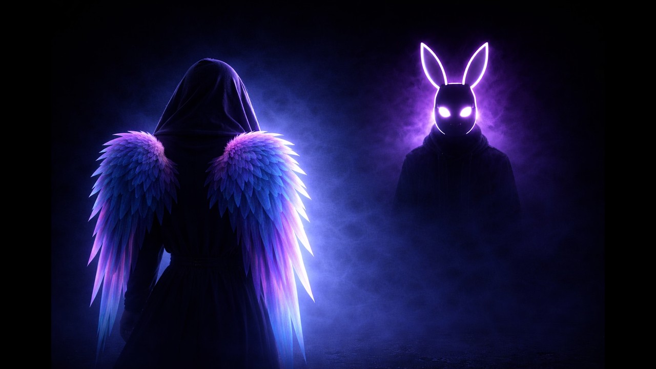 Angel Alone in the Dark — Dark Techno Night Ride | Neon Ritual