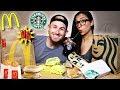 THE BREAKFAST BATTLE! (MCDONALDS VS  STARBUCKS)