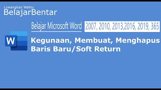 Learning Microsoft Word Uses to Create Deleting New Lines Soft Return screenshot 1