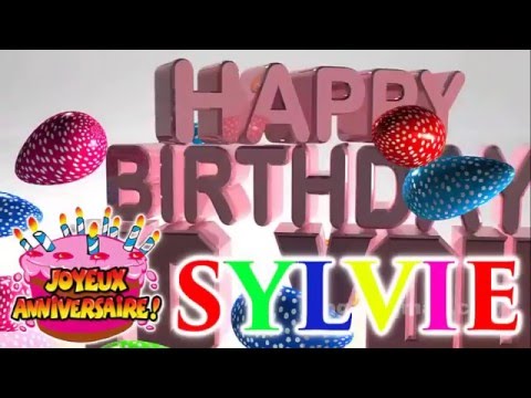 Joyeux Anniversaire Sylvie Youtube