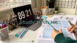 Study With Me Live 90 min | Yayında 90 dk Benimle Çalışın